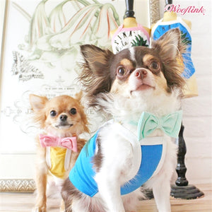 Wooflink Pina Colada Top in Blue - Posh Puppy Boutique