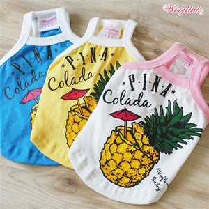 Wooflink Pina Colada Top in Yellow - Posh Puppy Boutique
