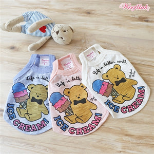 Wooflink Life Is Better With Ice Cream Top - Pink - Posh Puppy Boutique