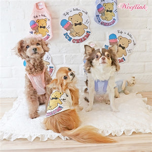 Wooflink Life Is Better With Ice Cream Top - White - Posh Puppy Boutique