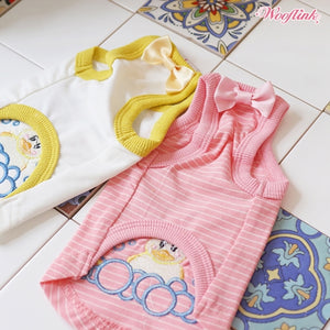 Wooflink What A Cute Little Ducky Top in Pink - Posh Puppy Boutique