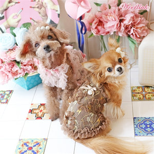 Wooflink Romantic Day Dress - Pink - Posh Puppy Boutique