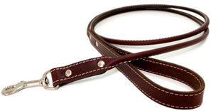 Rolled Leather Leads in Many Colors - Posh Puppy Boutique