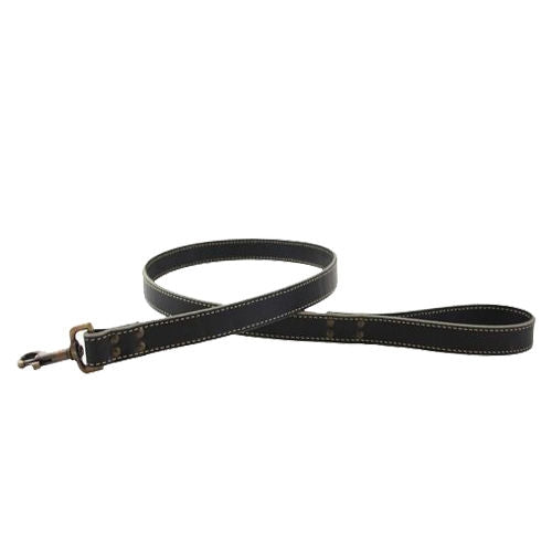 Lake Country Stitched Leash - Black
