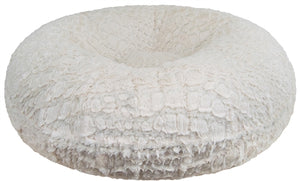 Bagel Bed in Serenity Ivory - Posh Puppy Boutique