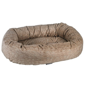 Wheat Microvelvet Donut Bed - Posh Puppy Boutique
