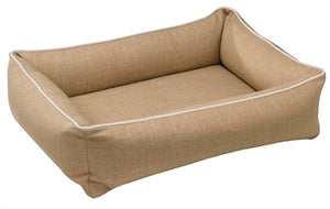 Flax MicroLinen Urban Lounger Bed - Posh Puppy Boutique