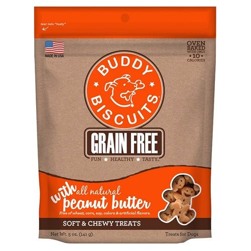 Grain Free Soft & Chewy Dog Treat Peanut Butter 5 Oz