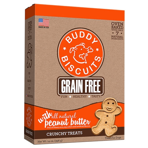 Grain Free Baked Dog Treat Peanut Butter 14 Oz