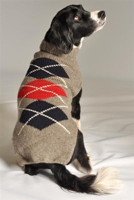 Grey Classic Argyle Sweater - Posh Puppy Boutique