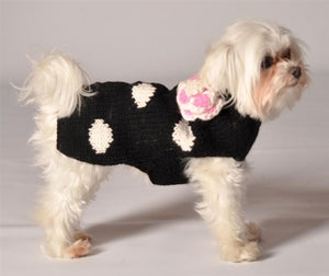 Black Polka Dot Sweater - Posh Puppy Boutique