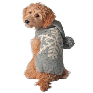 Gray Alpaca Snowflake Sweater - Posh Puppy Boutique