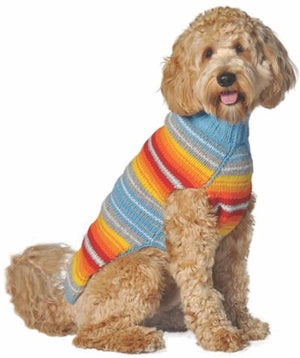Turq Serape Sweater - Posh Puppy Boutique