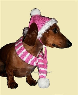 Bubblegum Pink Hat & Scarf Set - Posh Puppy Boutique