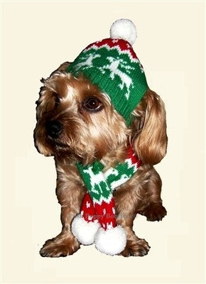 Reindeer Hat and Scarf Set - Posh Puppy Boutique