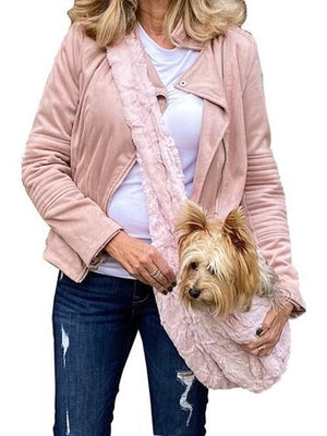 Adjustable Faux Fur Sling Bag Blush Bella - Posh Puppy Boutique