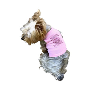 Tropical Dog Tank Top in Pink - Posh Puppy Boutique