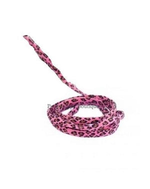 Ultra Suede Leash- Pink Leopard - Posh Puppy Boutique