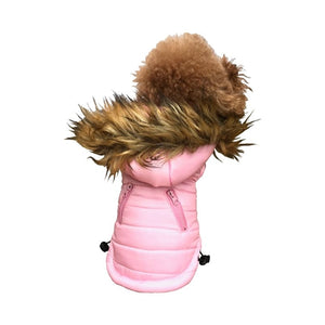 Ski Bunny Puffer Coat - Pink - Posh Puppy Boutique