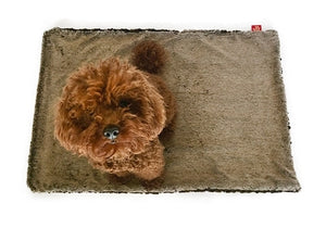 Brown Seal Faux Fur Minkie Binkie - Posh Puppy Boutique