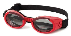 Shiny Red ILS Doggles with Light Smoke Lens - Posh Puppy Boutique