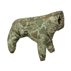 Hurtta Downpour Suit with Clariant - Green Camo - Posh Puppy Boutique
