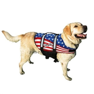 Neoprene Doggy Life Jacket - American Flag - Posh Puppy Boutique