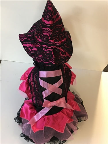 Halloween Pink Lace Witch