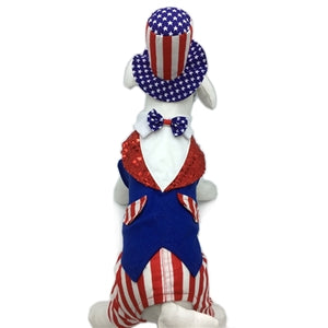 Uncle Sam Dog Costume - Posh Puppy Boutique