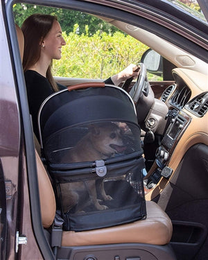 Black View 360 Pet Carrier & Car Seat - Posh Puppy Boutique