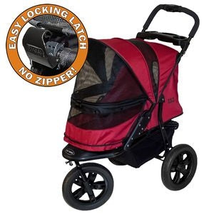 AT3 No Zip Stroller- Rugged Red - Posh Puppy Boutique