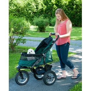 Jogger No-Zip Pet Stroller - Forest Green - Posh Puppy Boutique