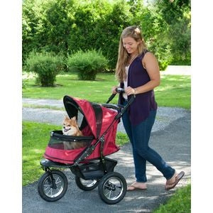 Jogger No-Zip Pet Stroller - Rugged Red - Posh Puppy Boutique