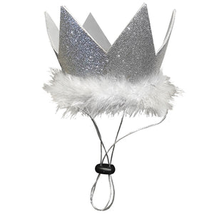 Party Crown in Silver - Posh Puppy Boutique