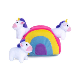 Zippy Paws Burrow - Unicorns in Rainbow - Posh Puppy Boutique
