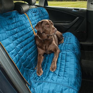 Bench Seat Cover - Loft - Coastal Blue-Charcoal - Posh Puppy Boutique