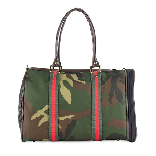 JL Duffel Camouflage Carrier with Red Stripe