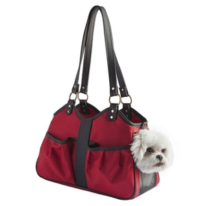 Metro 2 Carrier- Red with Black Trim - Posh Puppy Boutique