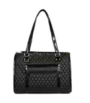 The Payton Bag Carrier- Black Quilted - Posh Puppy Boutique