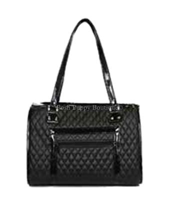 The Payton Bag Carrier- Black Quilted