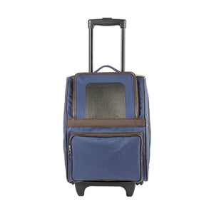 RIO Classic - Navy Rolling Carrier On Wheels - Posh Puppy Boutique