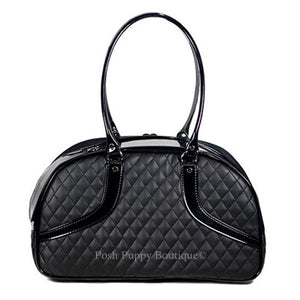 Roxy Collection Carrier- Black Quilted - Posh Puppy Boutique