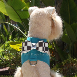 Susan Lanci Tinkie Harnesses- Windsor Check Collection -Big Bow Style in Many Colors - Posh Puppy Boutique