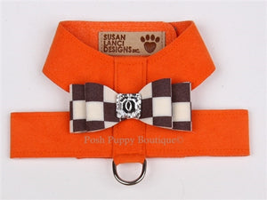 Susan Lanci Tinkie Harnesses- Windsor Check Collection -Big Bow Style in Many Colors - Posh Puppy Boutique