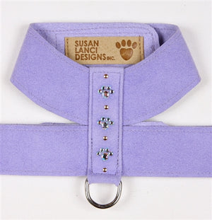 Susan Lanci Crystal Paw Collection Tinkie Ultrasuede Dog Harnesses - Many Colors - Posh Puppy Boutique