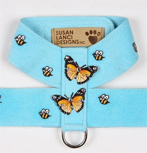 Susan Lanci Butterfly & Bees Tinkie Harness- in Many Colors - Posh Puppy Boutique