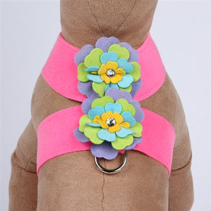 Susan Lanci Fantasy Flower Collection Tinkie Harness-Perfect Pink - Posh Puppy Boutique
