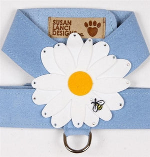 Susan Lanci Tinkie Large Daisy Collection Tinkie Ultrasuede Harnesses - Posh Puppy Boutique