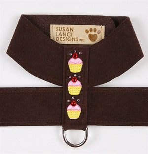 Susan Lanci Cupcake Collection Ultrasuede Tinkie Harnesses - Many Colors - Posh Puppy Boutique