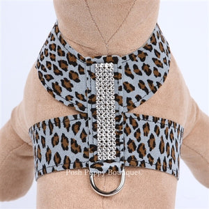 Susan Lanci 4 Row Giltmore Tinkie Harness- Jungle Print Collection - Posh Puppy Boutique